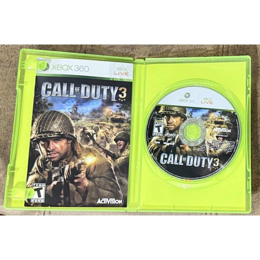 Call of Duty 3 (Microsoft Xbox 360, 2006) Manual Included - Excellent!